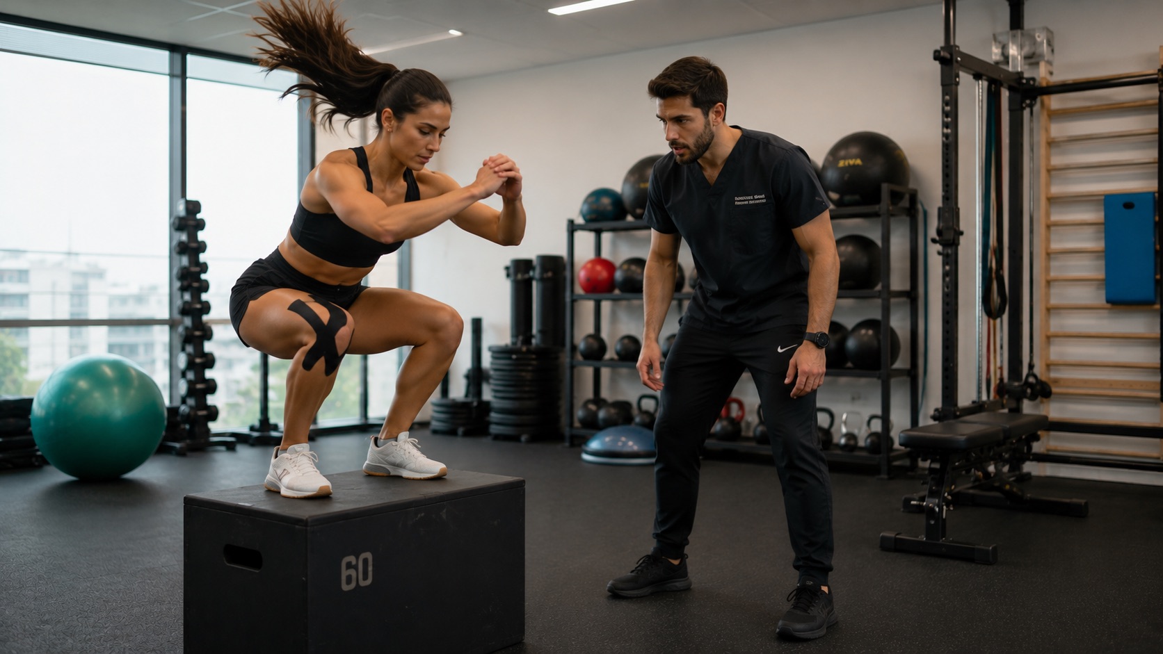 Entrenamiento de salto al cajón en kinesiología deportiva