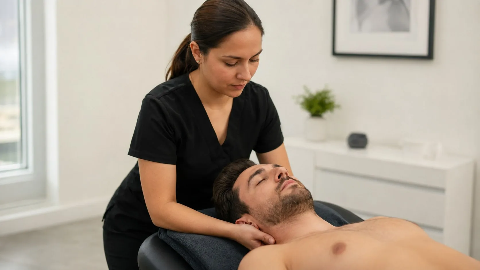 Masoterapia de cuello y cervicales en QuiroHome