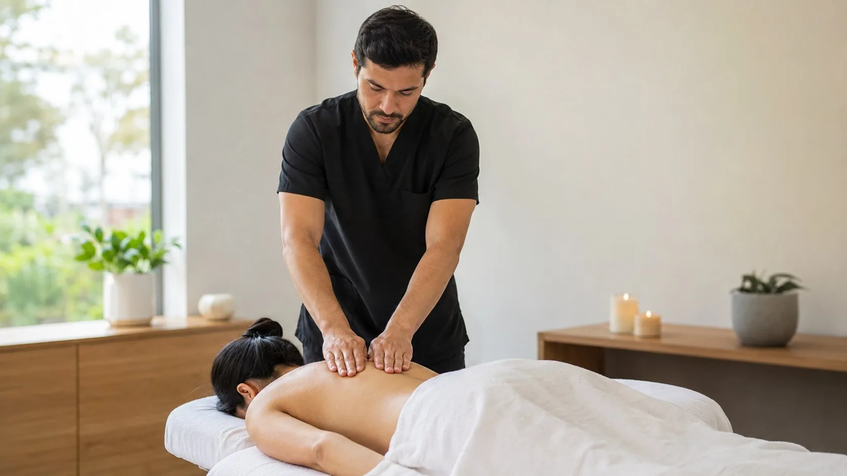 Masoterapia de espalda en QuiroHome