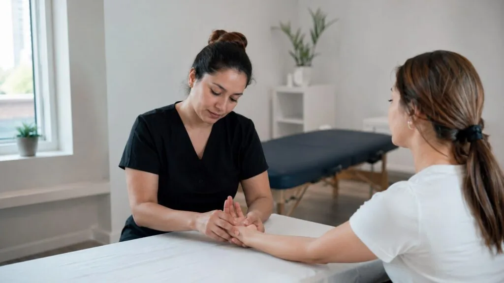 Masoterapia de manos en QuiroHome