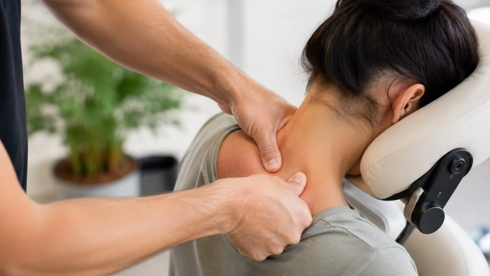 Masaje descontracturante de cuello y hombros en QuiroHome