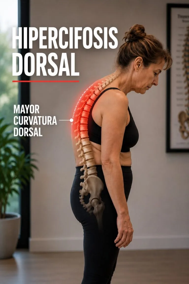 Hipercifosis: Joroba dorsal · Espalda redondeada
