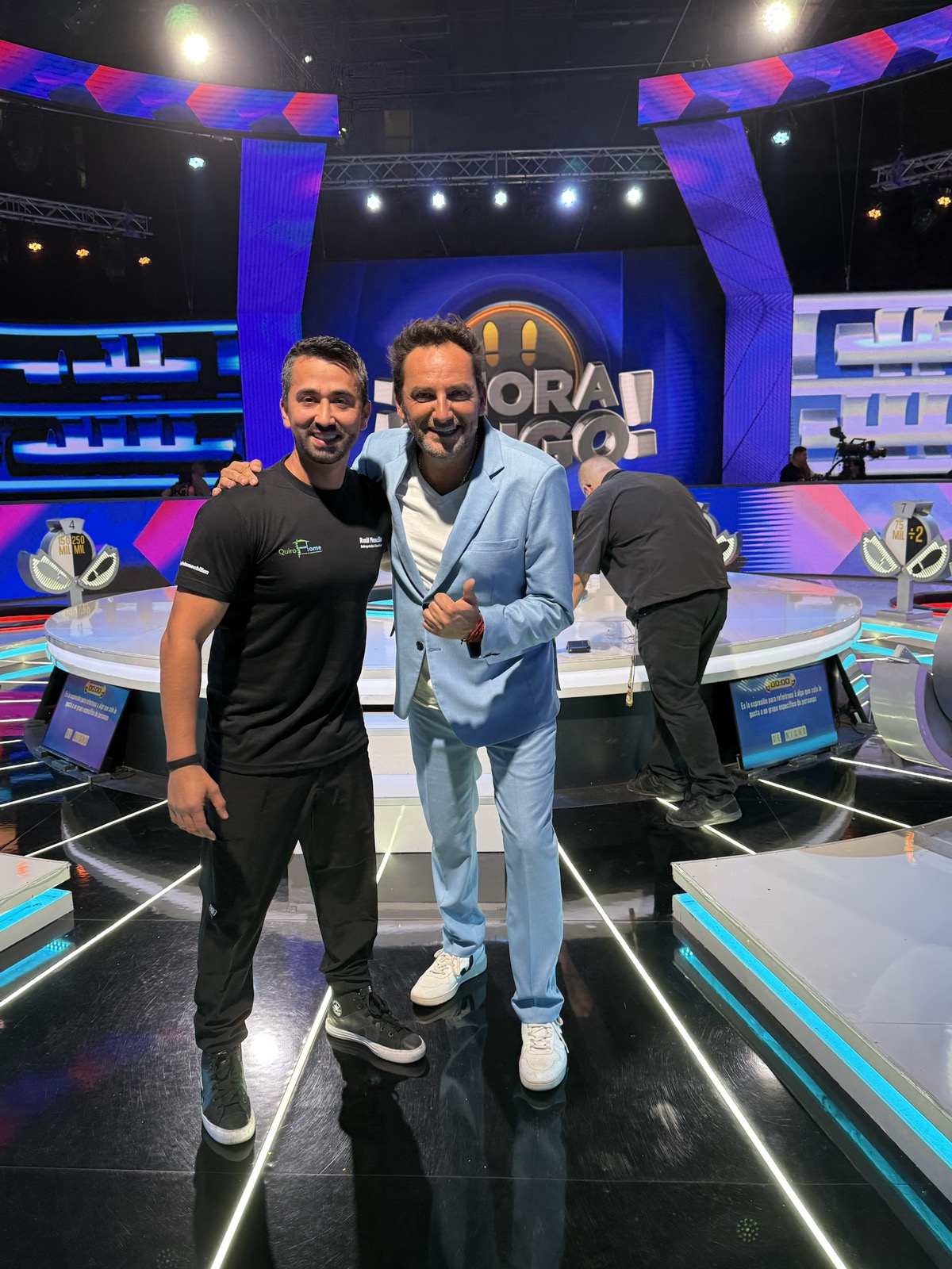 DC. Raúl Mancilla en el set de ¡Ahora Caigo! de TVN