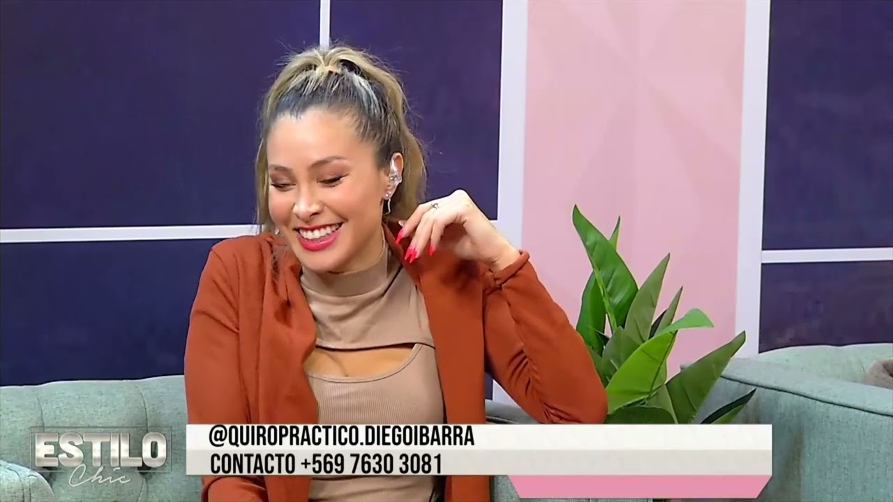 Rotulo de Estilo Chic con la cuenta de Diego Ibarra en pantalla