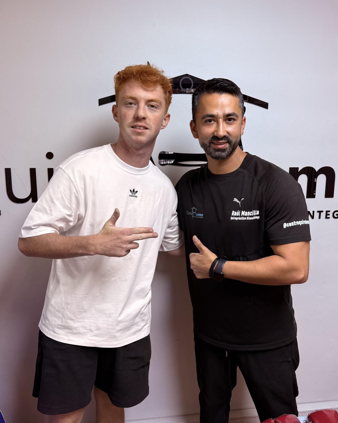 Pedro Canales con el DC. Ra&uacute;l Mancilla en QuiroHome