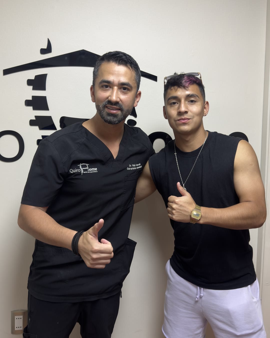 Yiego con el DC. Raúl Mancilla