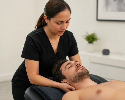 Masoterapia de cuello y cervicales en QuiroHome
