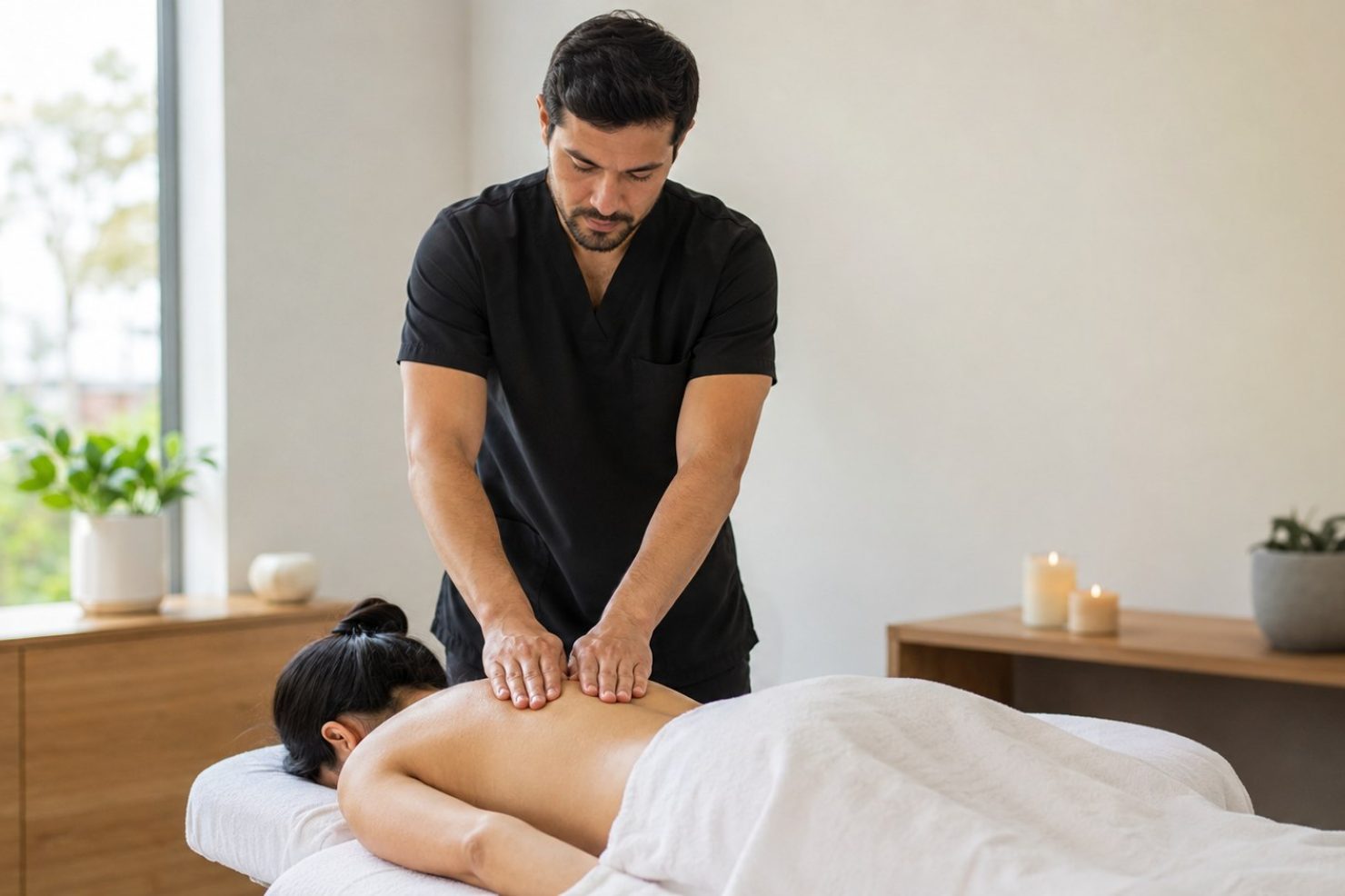 Masoterapia de espalda en QuiroHome