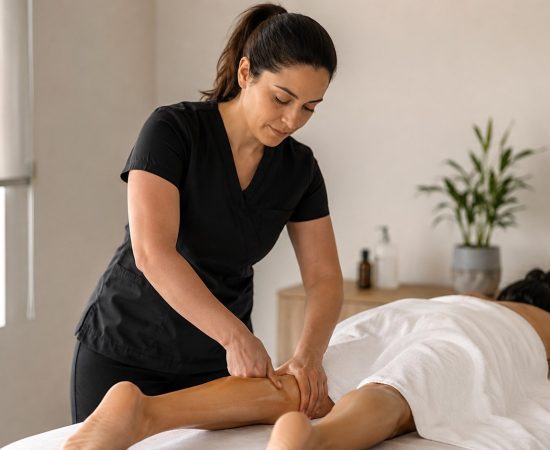 Masoterapia en piernas en QuiroHome