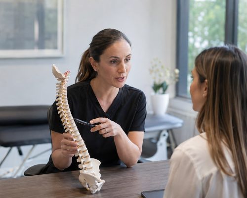 Evaluación de columna con modelo anatómico en QuiroHome