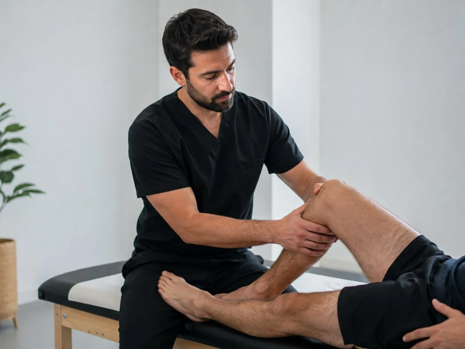 Evaluación y terapia manual de rodilla en QuiroHome